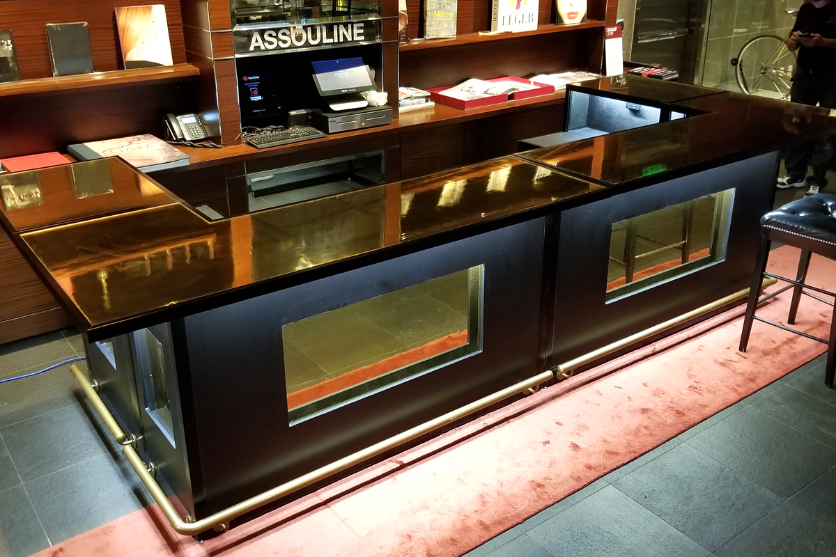 Gold Mirror Bar for The Bazaar by Jose Andreas